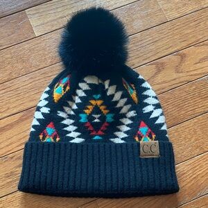 Stylish Bk Patterned Hat by C.C